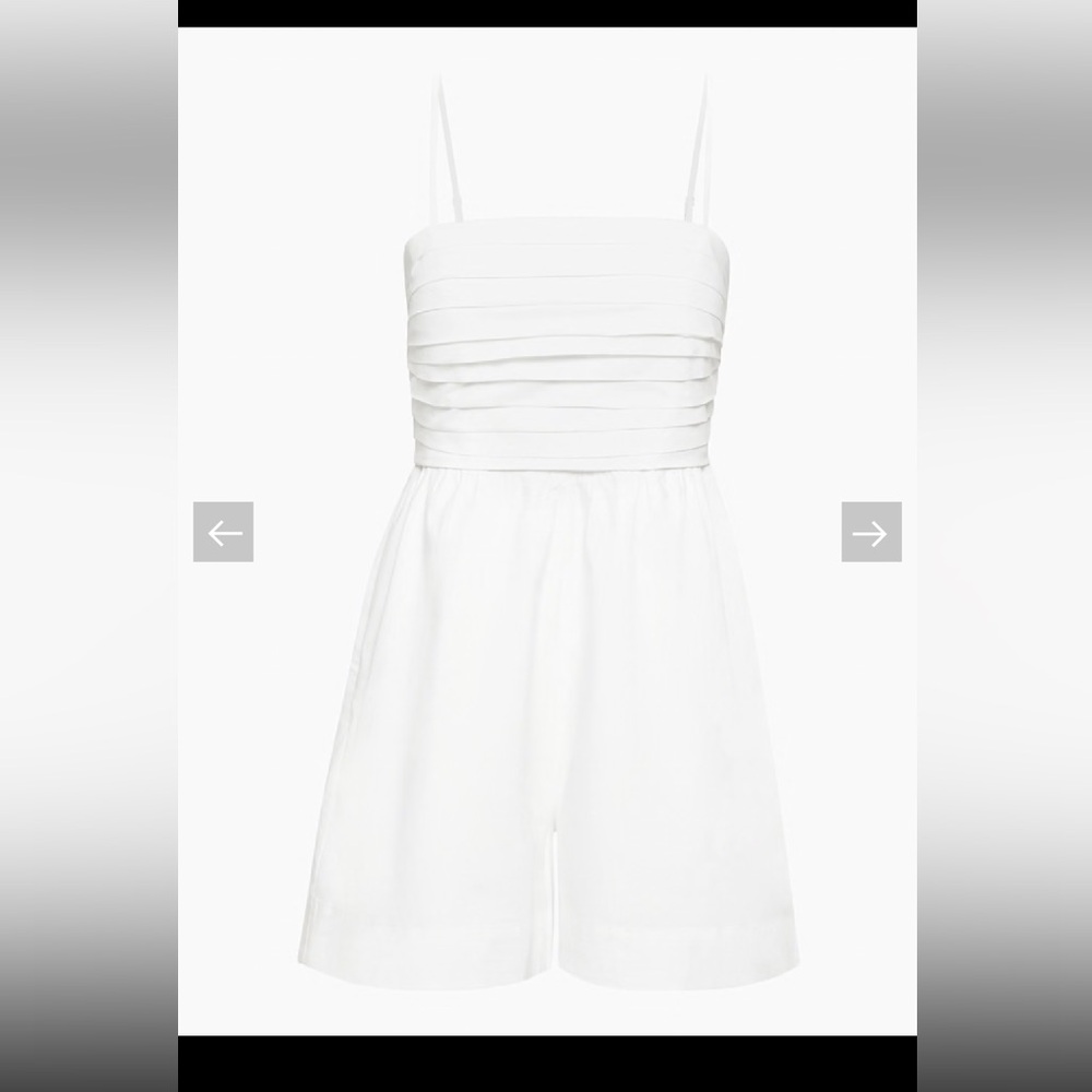 Aritzia Babaton White Romper